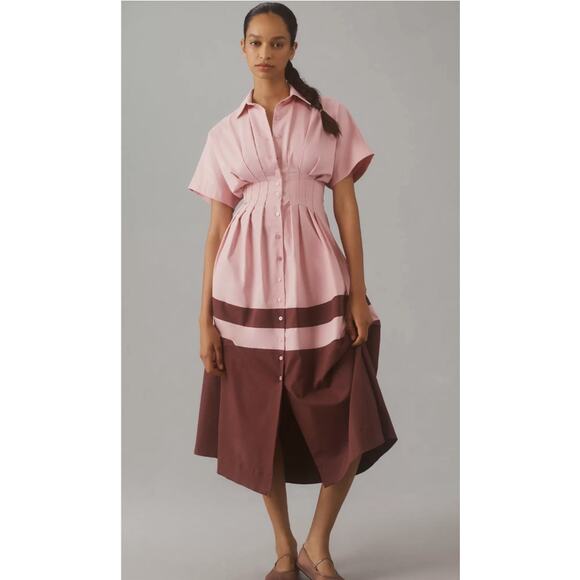 NWT The Tobie Shirt Dress by Exquise Anthropologie - Picture 1 of 6